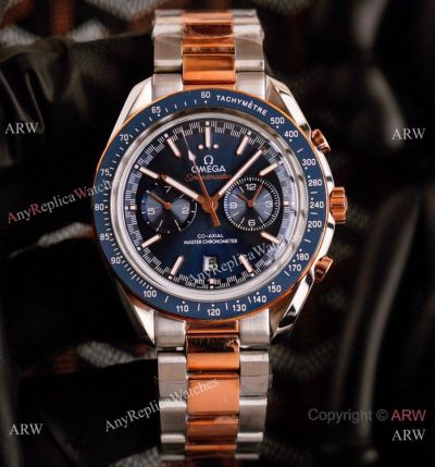 Best Quality Omega Speedmaster Racing Watches Two Tone Rose Gold